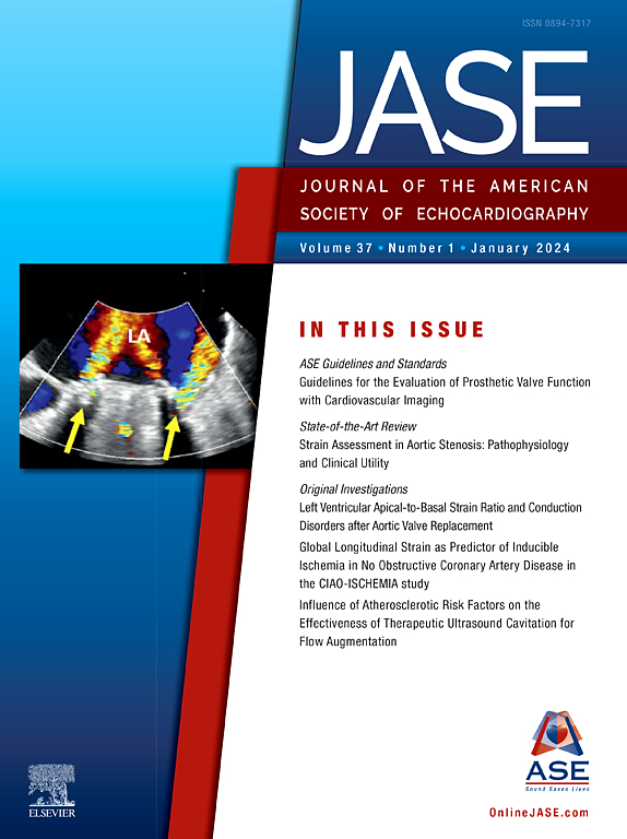 Go to journal home page - Journal of the American Society of Echocardiography